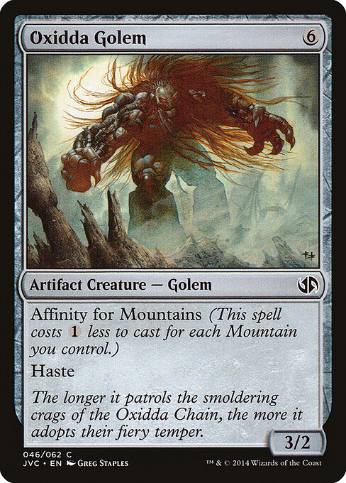Oxidda Golem - Duel Decks Anthology: Jace vs. Chandra Magic card