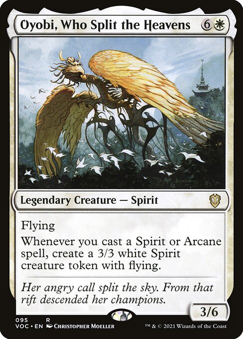 Oyobi, Who Split the Heavens - Crimson Vow Commander Magic card