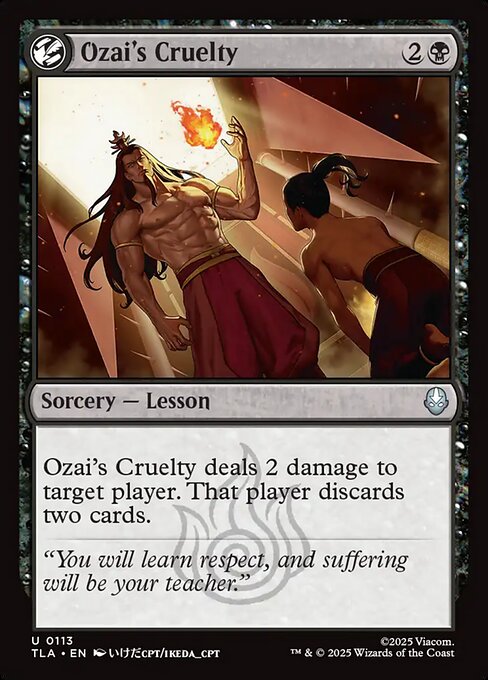 Ozai's Cruelty - Avatar: The Last Airbender Magic card
