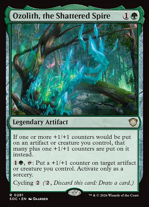 Ozolith, the Shattered Spire - Secrets of Strixhaven Commander Magic card