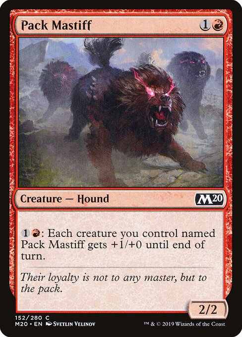 Pack Mastiff - Core Set 2020 Magic card