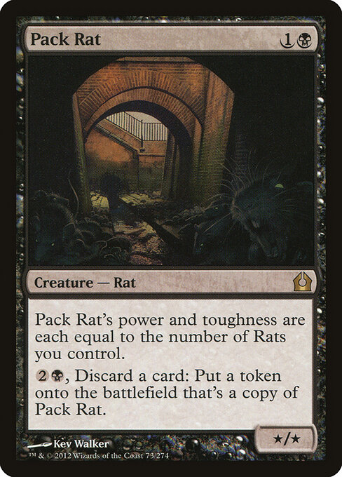 Pack Rat - Return to Ravnica (#73) - Illustrated by Kev Walker - Magic: The Gathering Card