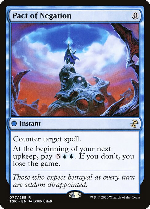 Pact of Negation - Time Spiral Remastered (#77) - Illustrated by Jason Chan - Magic: The Gathering Card