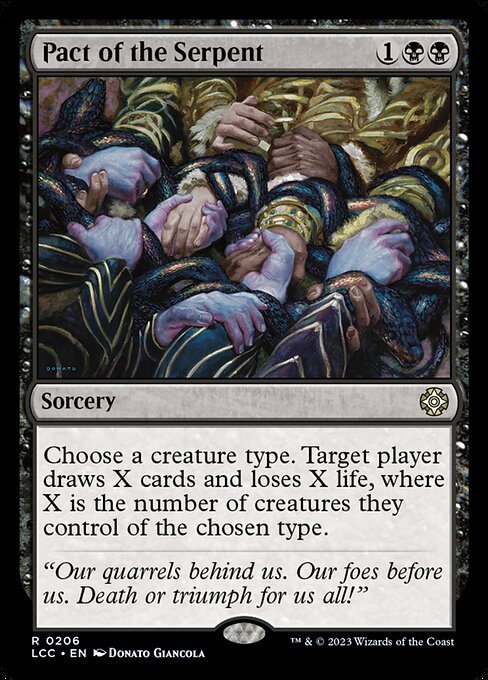 Pact of the Serpent - The Lost Caverns of Ixalan Commander Magic card