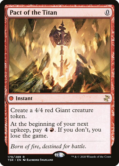 Pact of the Titan - Time Spiral Remastered Magic card