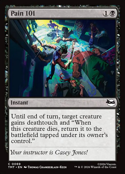 Pain 101 - Teenage Mutant Ninja Turtles Magic card