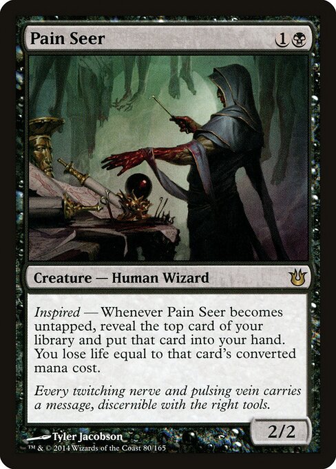 Pain Seer - Born of the Gods (#80) - Illustrated by Tyler Jacobson - Magic: The Gathering Card