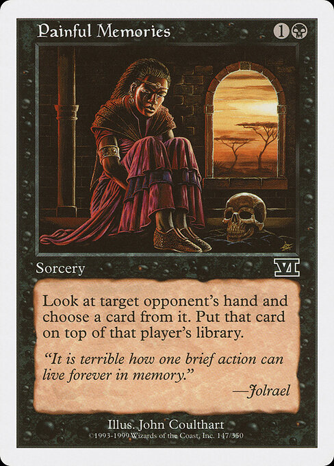 Painful Memories - Classic Sixth Edition (#147) - Illustrated by John Coulthart - Magic: The Gathering Card