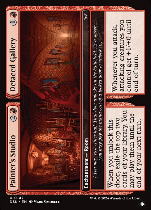 Painter's Studio // Defaced Gallery - The List (#DSK-147) - Illustrated by Marc Simonetti - Magic: The Gathering Card