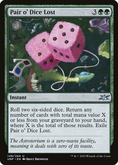 Pair o' Dice Lost - Unfinity Magic card