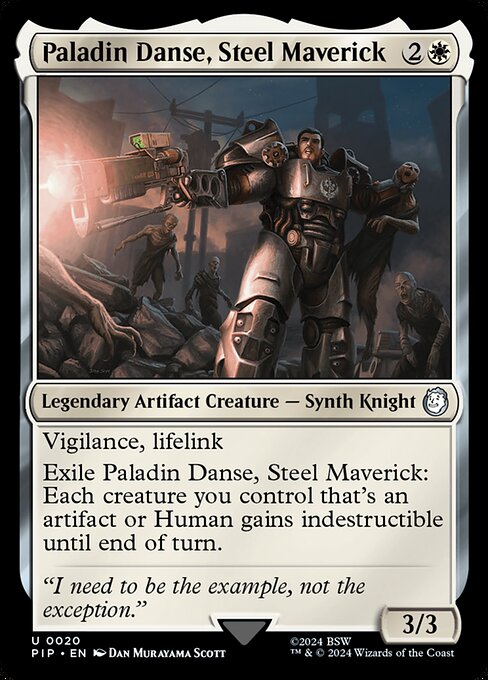 Paladin Danse, Steel Maverick - Fallout Magic card