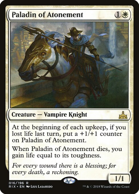 Paladin of Atonement - Rivals of Ixalan Magic card