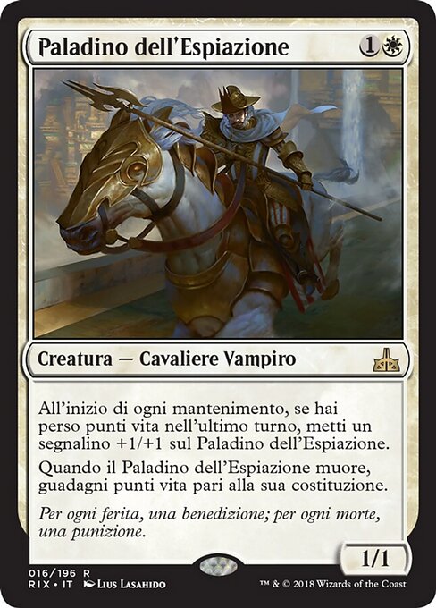 Paladin der Sühne (Paladin of Atonement) - Rivals of Ixalan (#16) - Illustrated by Lius Lasahido - Magic: The Gathering Card