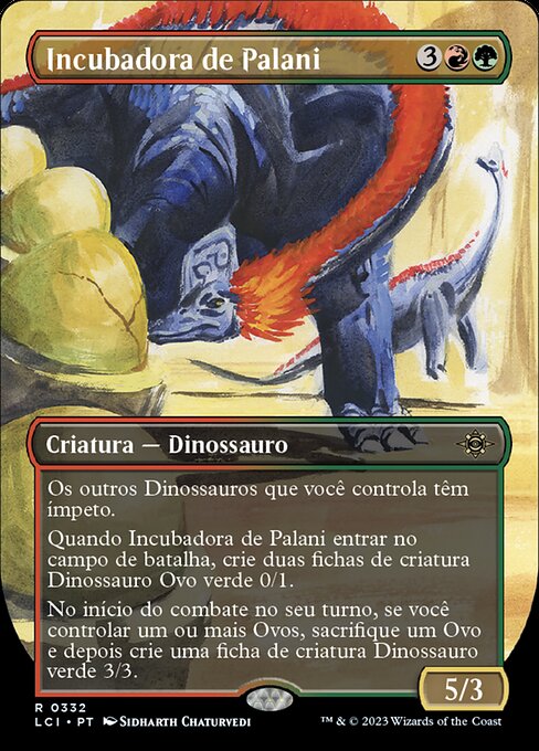 Incubadora de Palani (Palani's Hatcher) - The Lost Caverns of Ixalan (#332) - Illustrated by Sidharth Chaturvedi - Magic: The Gathering Card