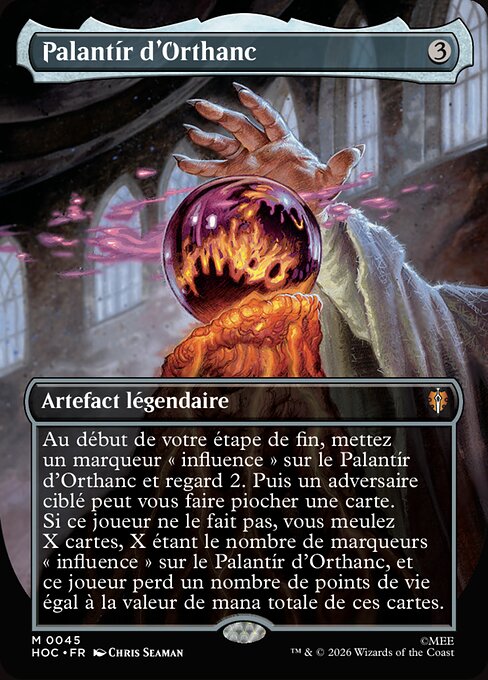 Palantír d'Orthanc (Palantír of Orthanc) - The Hobbit Eternal (#45) - Illustrated by Chris Seaman - Magic: The Gathering Card