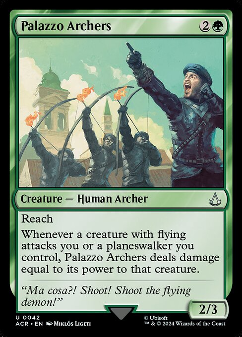 Palazzo Archers - Assassin's Creed Magic card
