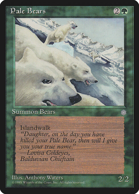 Pale Bears - Ice Age Magic card