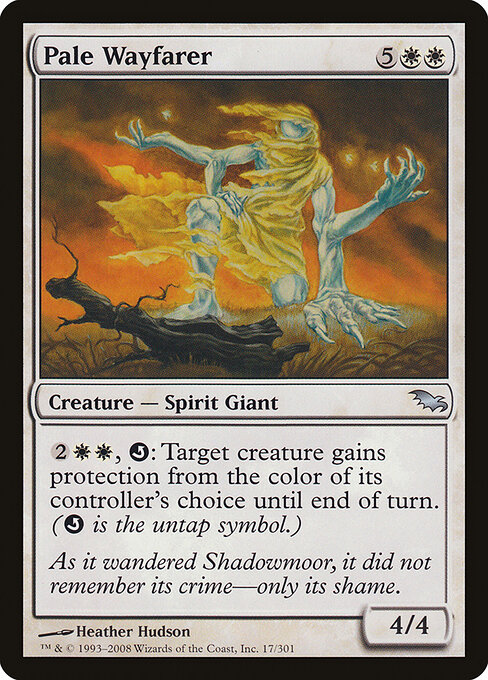 Pale Wayfarer - Shadowmoor Magic card