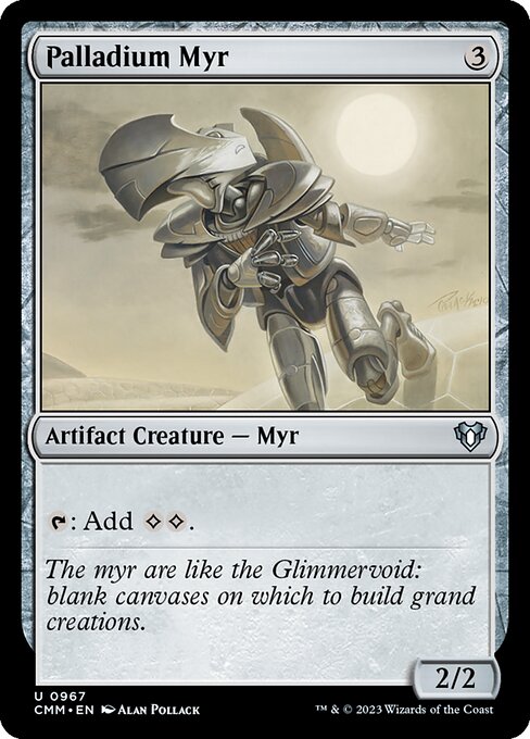 Palladium Myr - Commander Masters Magic card