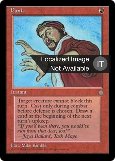 Panico (Panic) - Fifth Edition (#260) - Illustrated by Greg Simanson - Magic: The Gathering Card