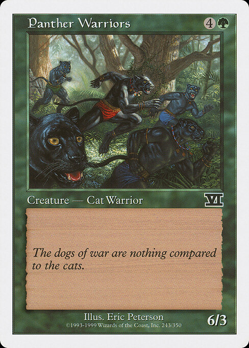 Panther Warriors - Classic Sixth Edition Magic card