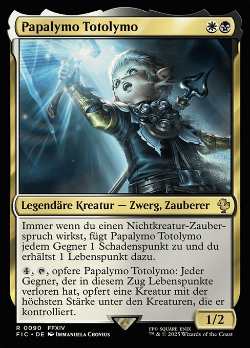 Papalymo Totolymo - Final Fantasy Commander (#90) - Illustrated by Immanuela Crovius - Magic: The Gathering Card