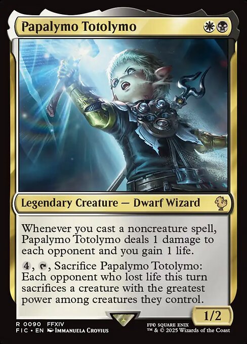 Papalymo Totolymo - Final Fantasy Commander Magic card