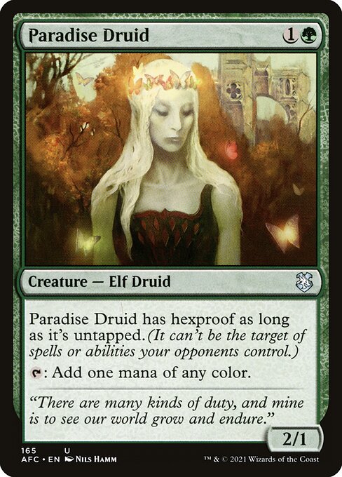 Paradise Druid - Forgotten Realms Commander Magic card