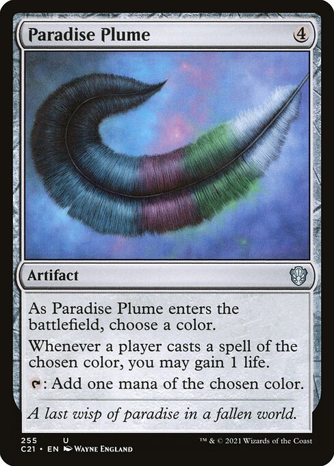 Paradise Plume - Commander 2021 Magic card