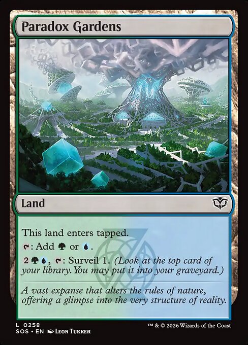 Paradox Gardens - Secrets of Strixhaven (#258) - Illustrated by Leon Tukker - Magic: The Gathering Card