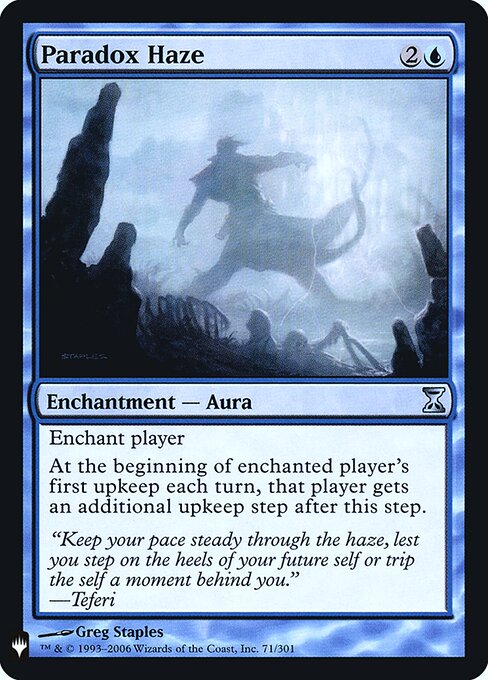 逆説のもや (Paradox Haze) - Time Spiral (#71) - Illustrated by Greg Staples - Magic: The Gathering Card