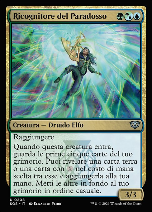 Inspecteur de paradoxe (Paradox Surveyor) - Secrets of Strixhaven (#208) - Illustrated by Elizabeth Peiró - Magic: The Gathering Card
