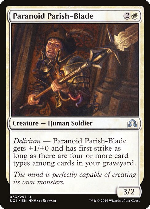 Paranoid Parish-Blade - Shadows over Innistrad Magic card