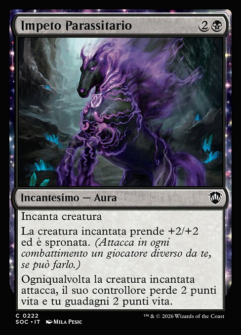 Parasitic Impetus - Commander 2021 (#150) - Illustrated by Mila Pesic - Magic: The Gathering Card