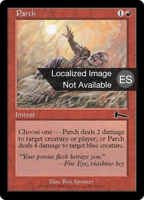 Resecar (Parch) - Urza's Legacy (#86) - Illustrated by Ron Spencer - Magic: The Gathering Card