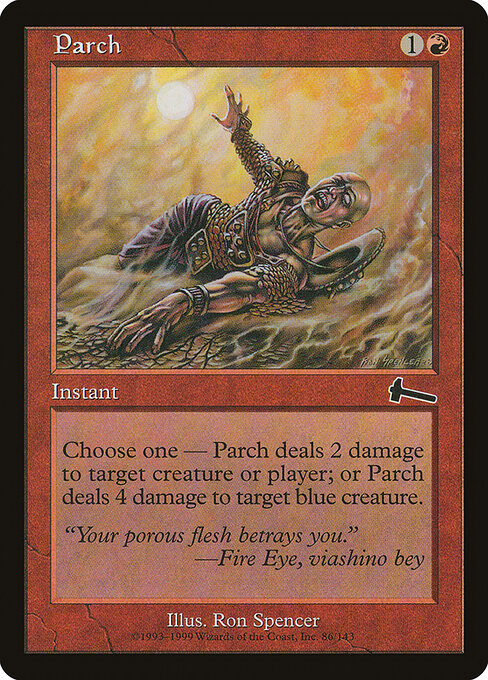 Parch - Urza's Legacy Magic card