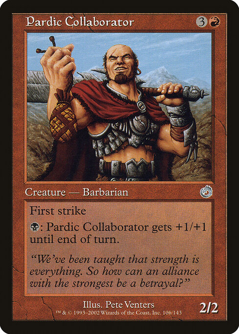 Pardic Collaborator - Torment (#106) - Illustrated by Pete Venters - Magic: The Gathering Card