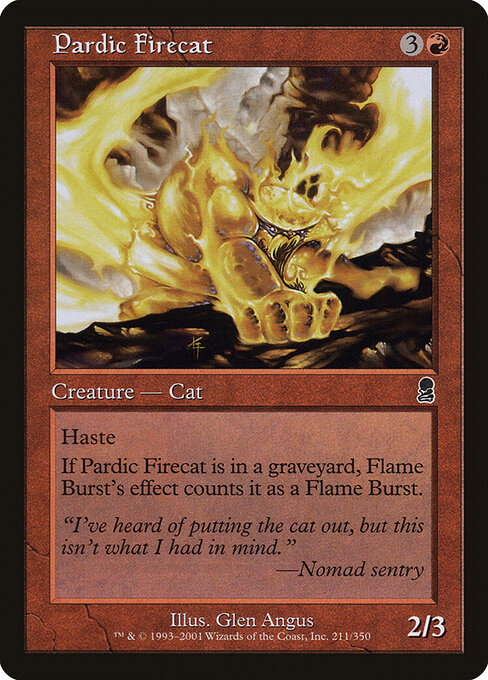 Pardic Firecat - Odyssey Magic card