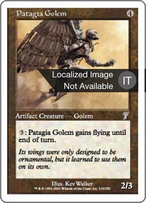 Patagiagolem (Patagia Golem) - Classic Sixth Edition (#305) - Illustrated by Scott Kirschner - Magic: The Gathering Card