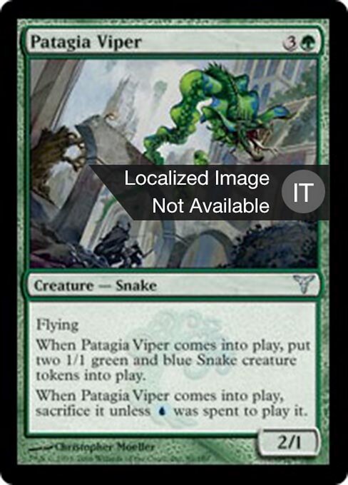 Vipère à patagia (Patagia Viper) - Commander 2015 (#197) - Illustrated by Christopher Moeller - Magic: The Gathering Card