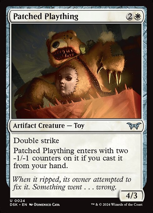 Patched Plaything - Duskmourn: House of Horror Magic card