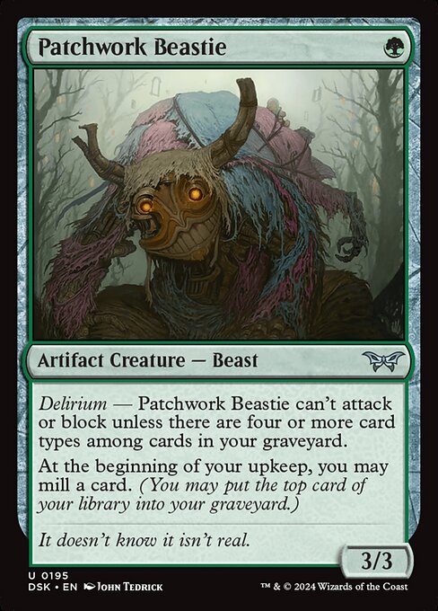 Patchwork Beastie - Duskmourn: House of Horror Magic card