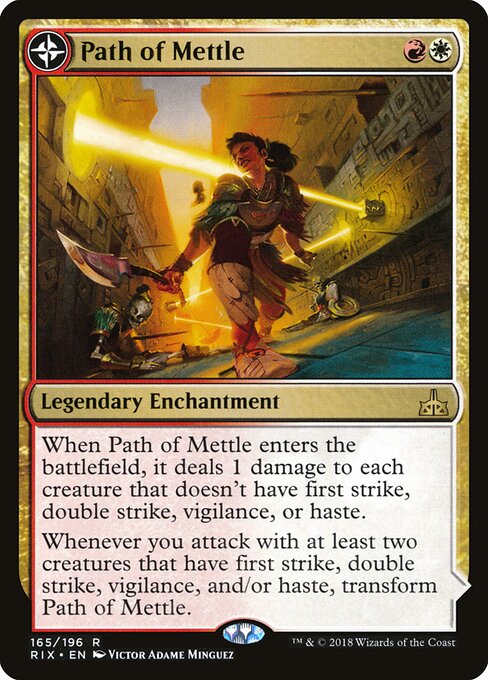 Path of Mettle // Metzali, Tower of Triumph - Rivals of Ixalan Magic card