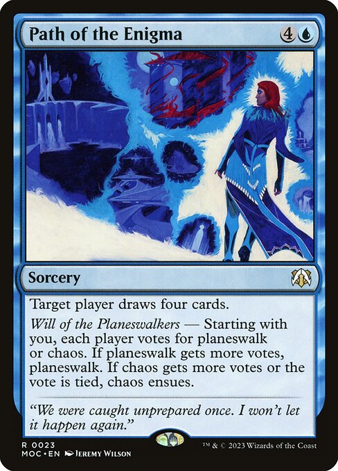 Path of the Enigma - March of the Machine Commander Magic card