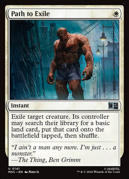 Path to Exile - Marvel Super Heroes Commander (#141) - Illustrated by Nino Is - Magic: The Gathering Card