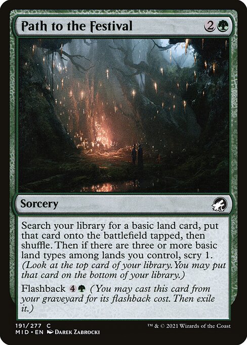 Path to the Festival - Innistrad: Midnight Hunt Magic card