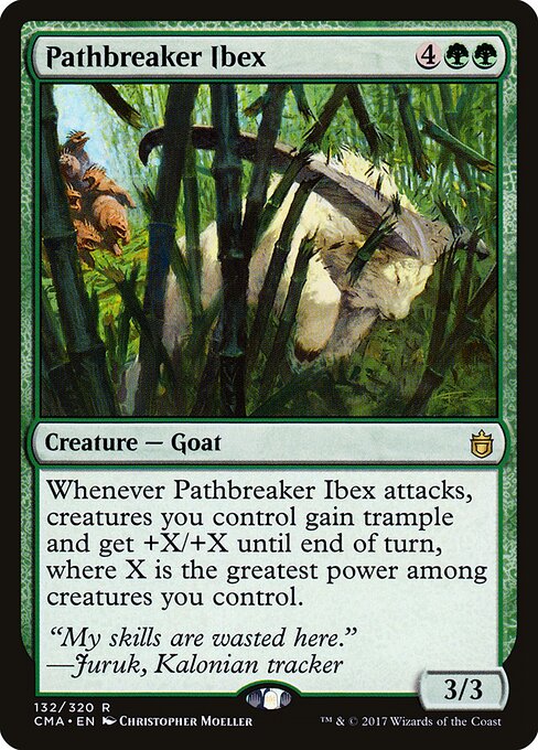 Stambecco Sfondapista (Pathbreaker Ibex) - Special Guests (#91) - Illustrated by Rocodrilo - Magic: The Gathering Card