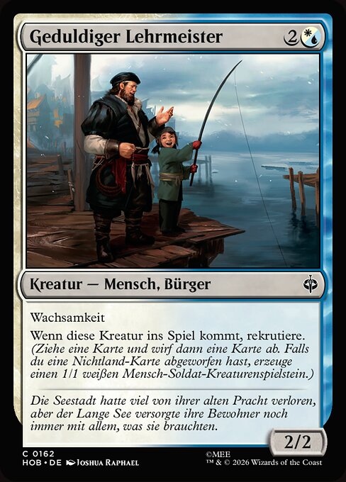 Instructor paciente (Patient Instructor) - The Hobbit (#162) - Illustrated by Joshua Raphael - Magic: The Gathering Card