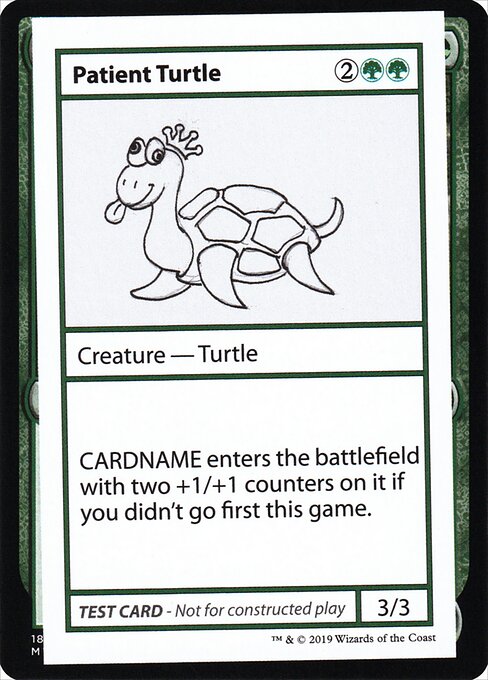 Patient Turtle - Mystery Booster Playtest Cards 2021 Magic card