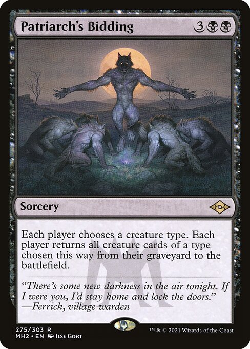 Patriarch's Bidding - Modern Horizons 2 Magic card